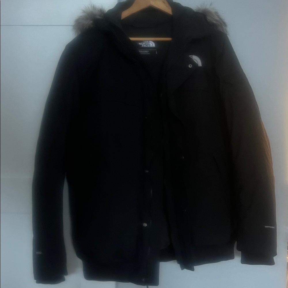 Men’s - The North Face Dark Jacket with Fur Trim